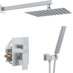 Male NPT Brushed Nickel Shower System
