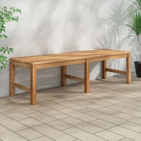 Bench Teak Solid Teak Wood 59.1 in long Durable Garden Bench